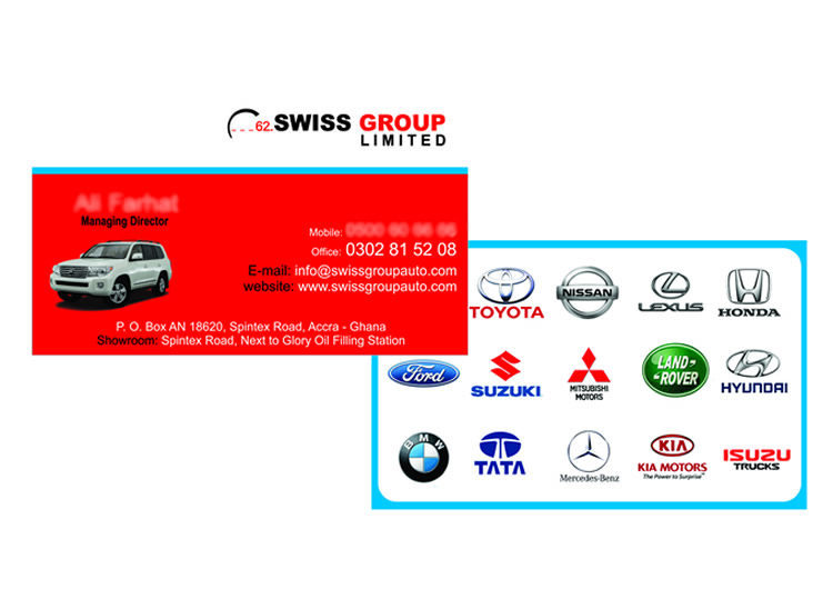 Call Cards – Swiss Group Auto Ltd