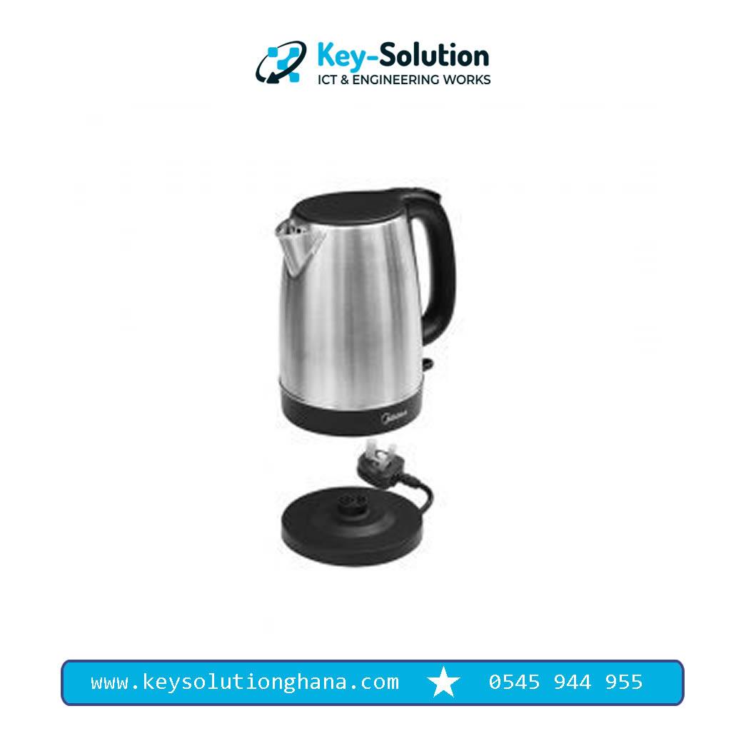 Midea Electric Kettle Stainless Steel 1.7Ltrs - Image 2