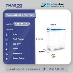 Nasco In Top Washing Machine 7Kg