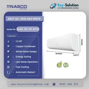 Nasco 1.5Hp R410 Split Air Condition White